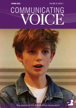 Communicating Voice - Spring 2023 cover